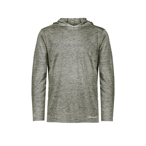 [FOLHCGGY-AS-LOGO1] Decker Men's Charge Hoodie (Adult S, Gray, Logo 1)